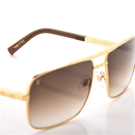 louis vuitton attitude sunglasses gold.